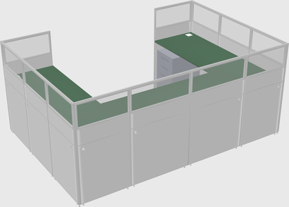 Cabine en u