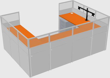 Cabine en u
