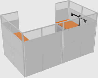 Cabine en u