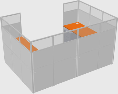 Cabine en u