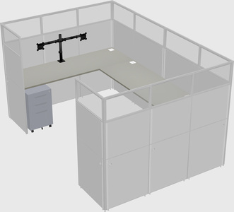 Cabine en u