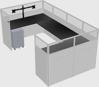 Cabine en u