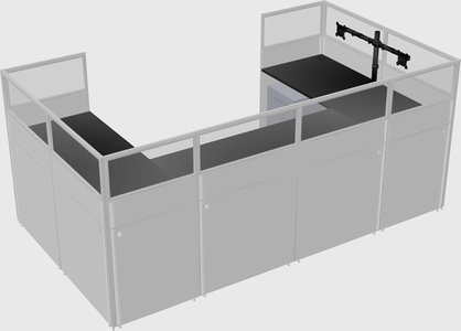 Cabine en u