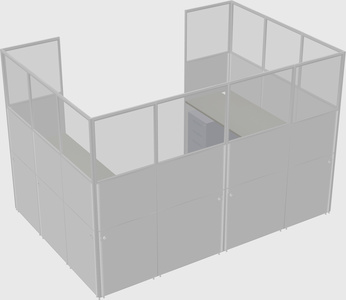 Cabine en u