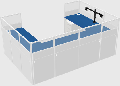Cabine en u