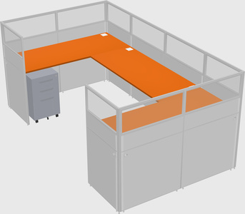 Cabine en u