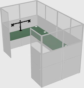 Cabine en u