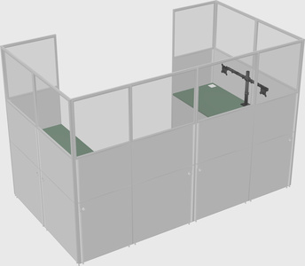 Cabine en u