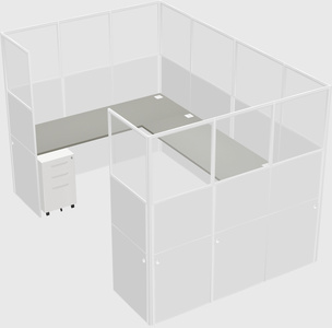 Cabine en u