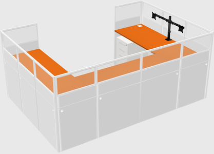 Cabine en u