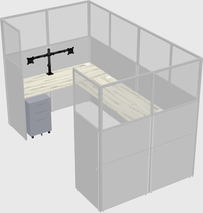 Cabine en u
