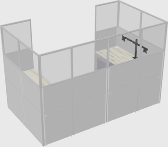 Cabine en u