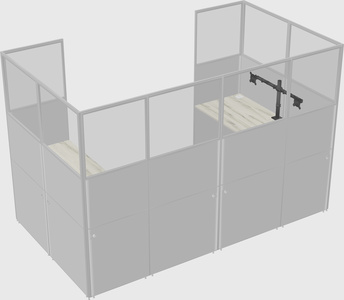 Cabine en u