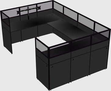 Cabine en u