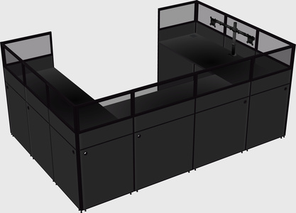 Cabine en u