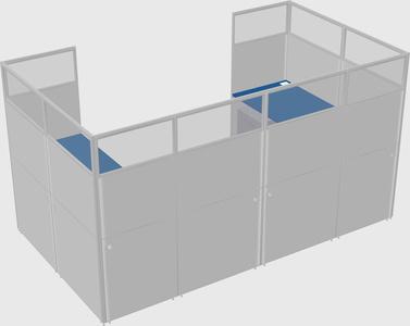 Cabine en u