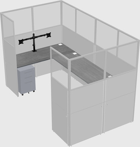 Cabine en u
