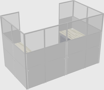 Cabine en u