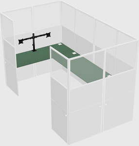 Cabine en u