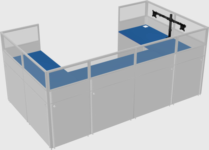 Cabine en u