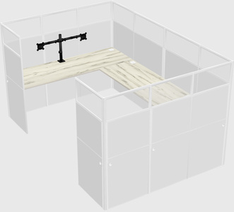 Cabine en u
