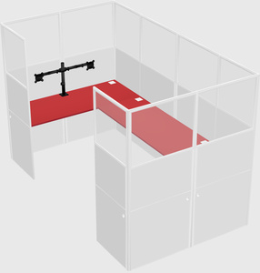 Cabine en u