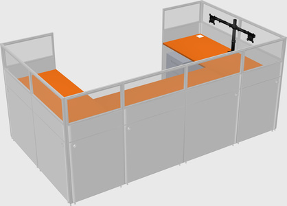 Cabine en u
