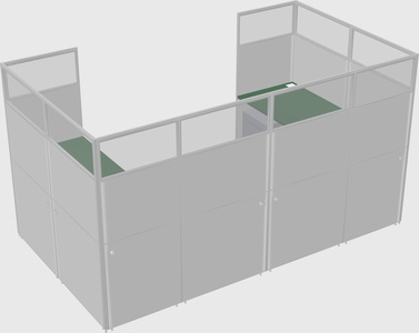 Cabine en u