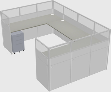 Cabine en u