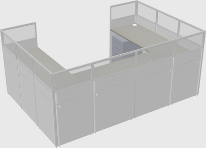 Cabine en u
