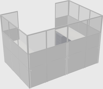 Cabine en u