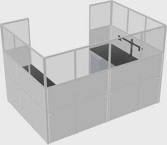 Cabine en u