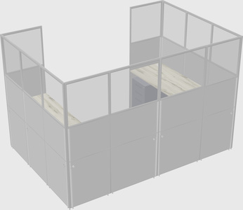 Cabine en u