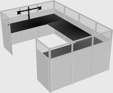 Cabine en u