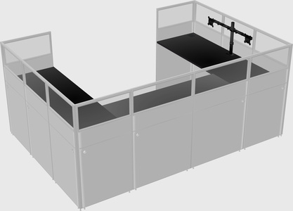 Cabine en u