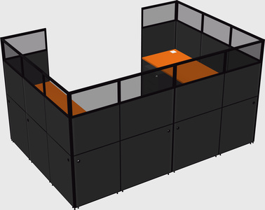 Cabine en u