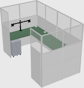 Cabine en u