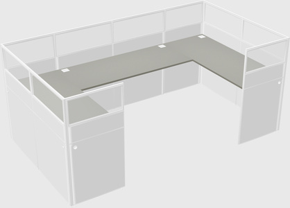 Cabine en u