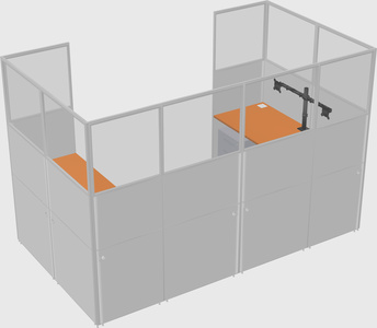 Cabine en u