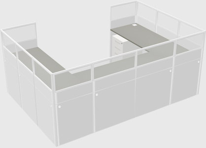 Cabine en u
