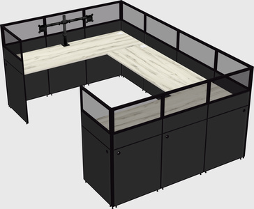 Cabine en u