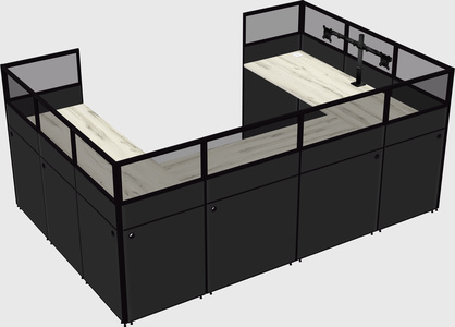 Cabine en u