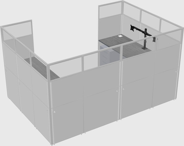 Cabine en u