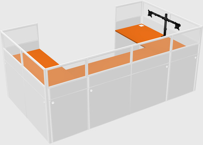 Cabine en u