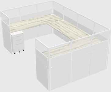 Cabine en u