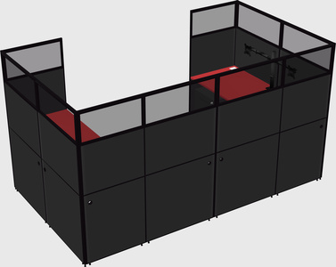 Cabine en u
