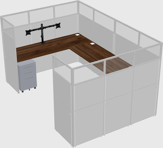 Cabine en u