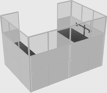 Cabine en u