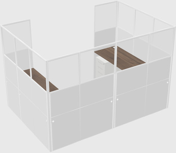 Cabine en u