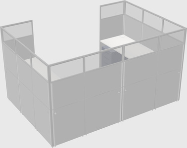 Cabine en u